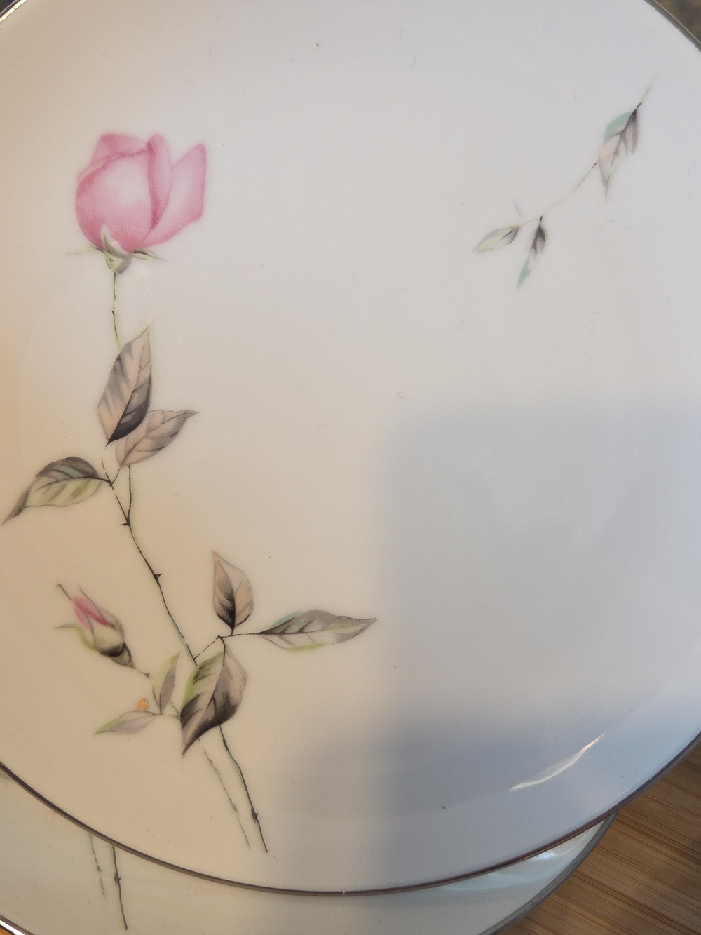 12 Pc Style House Japan Fine China Dawn Pink Rose Vintage Plates & Bowls